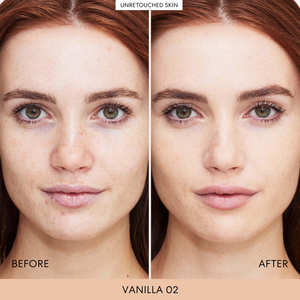 bareMinerals Complexion Rescue mineral SPF 30 sunscreen texture protects UVA/UVB rays.