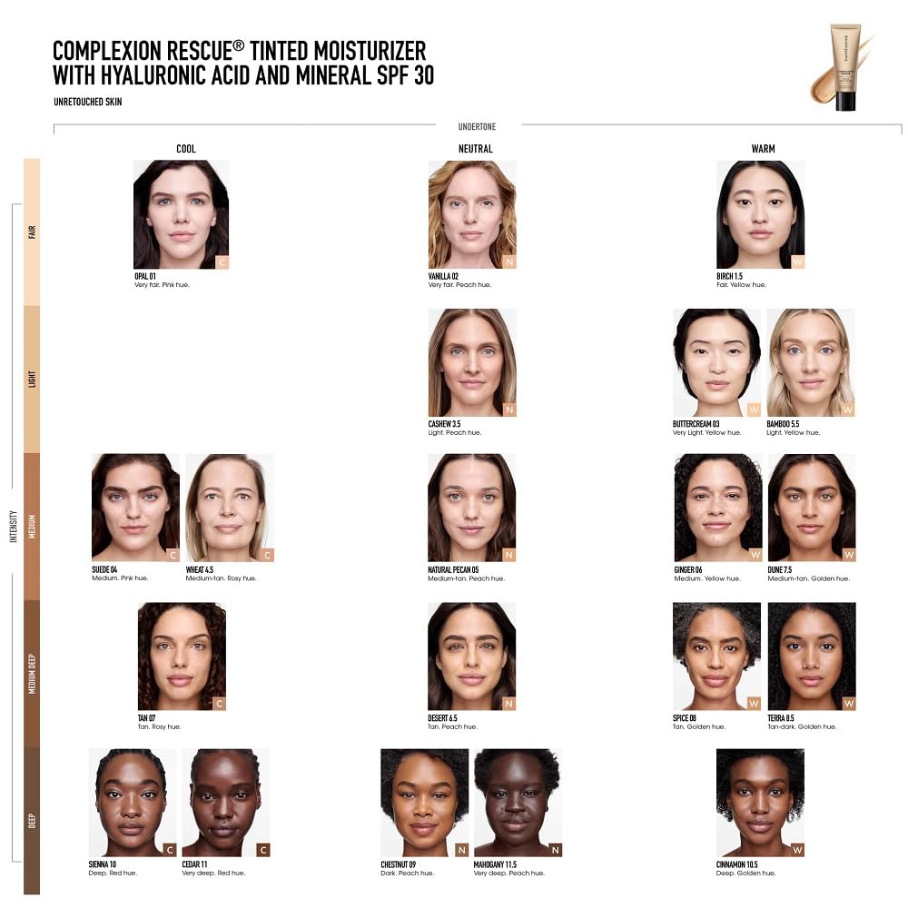 bareMinerals Complexion Rescue vegan cruelty-free packaging shown in lifestyle shot.
