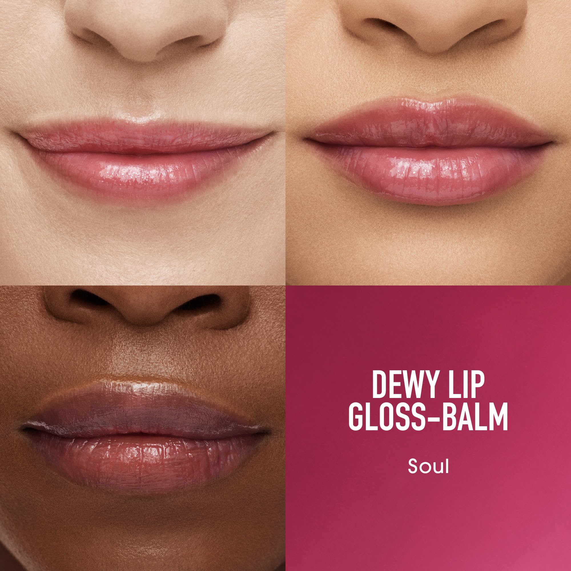 bareMinerals Dewy Lip Gloss-Balm Soul tube ready to hydrate lips.