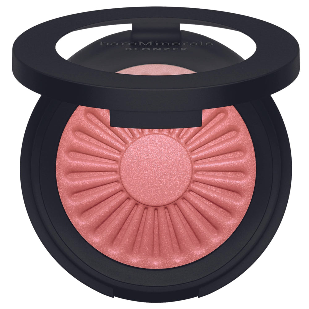 bareMinerals Gen Nude Blonzer compact shows silky rosy-bronze glow for everyday radiance.