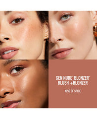 bareMinerals Gen Nude Blonzer compact open view highlighting buildable rosy-bronze shades