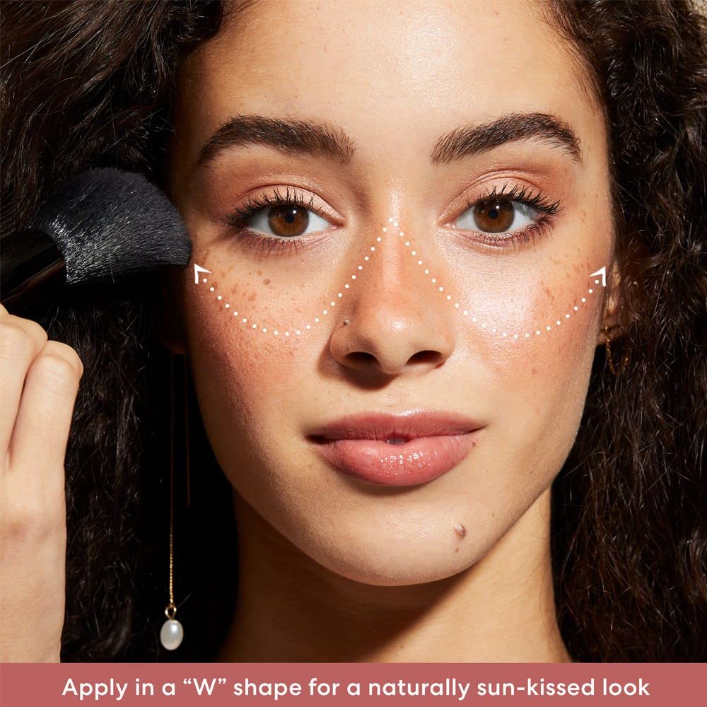 bareMinerals Gen Nude Blonzer rosy-pink swatch demonstrates customizable glow.