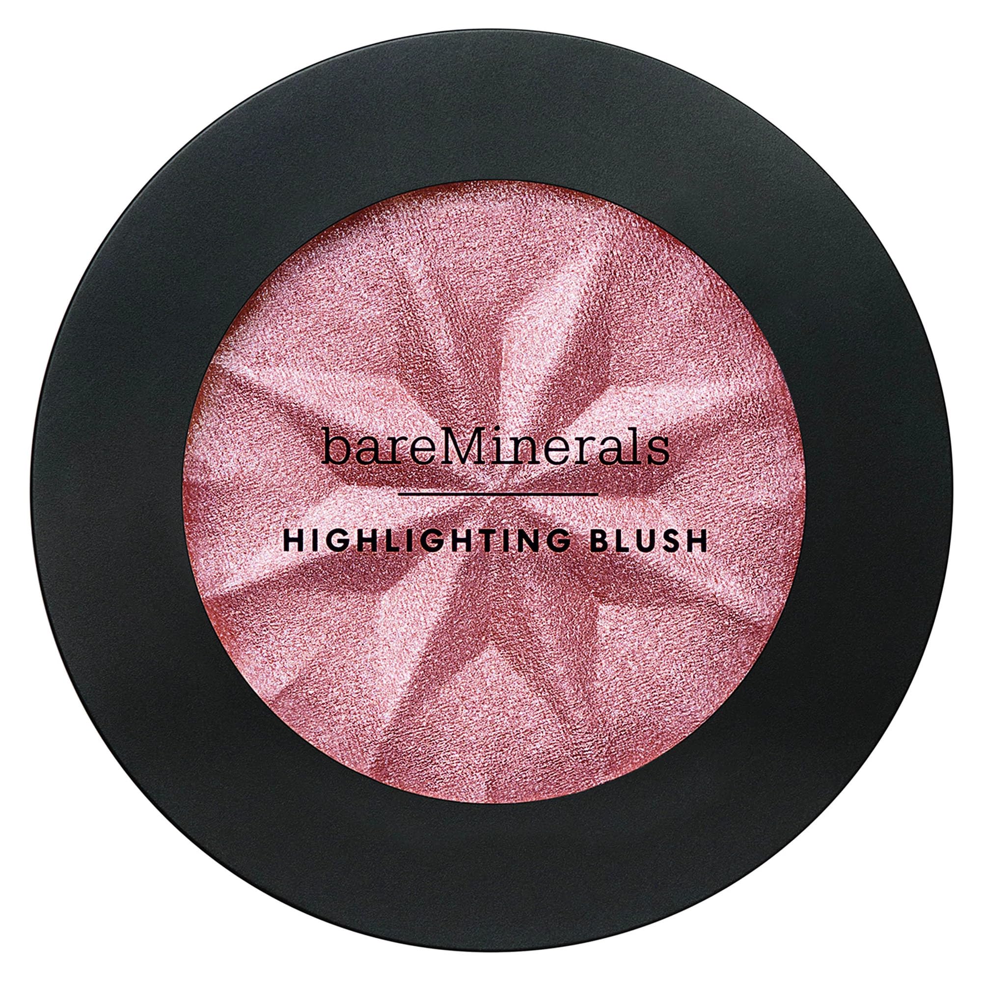 bareMinerals Gen Nude mauve glow swatches on cheek show translucent luminosity