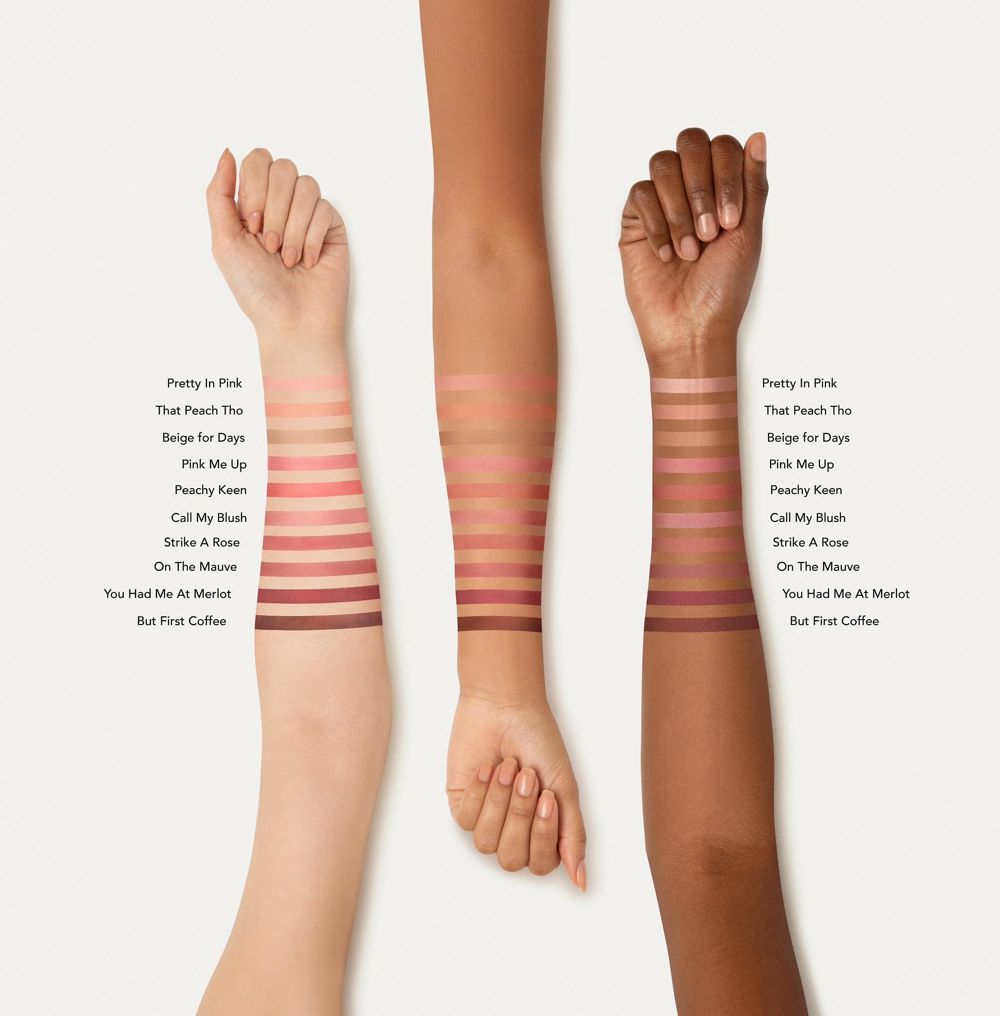 bareMinerals Gen Nude Powder Blush Beige For Days silky-creamy feel during application.