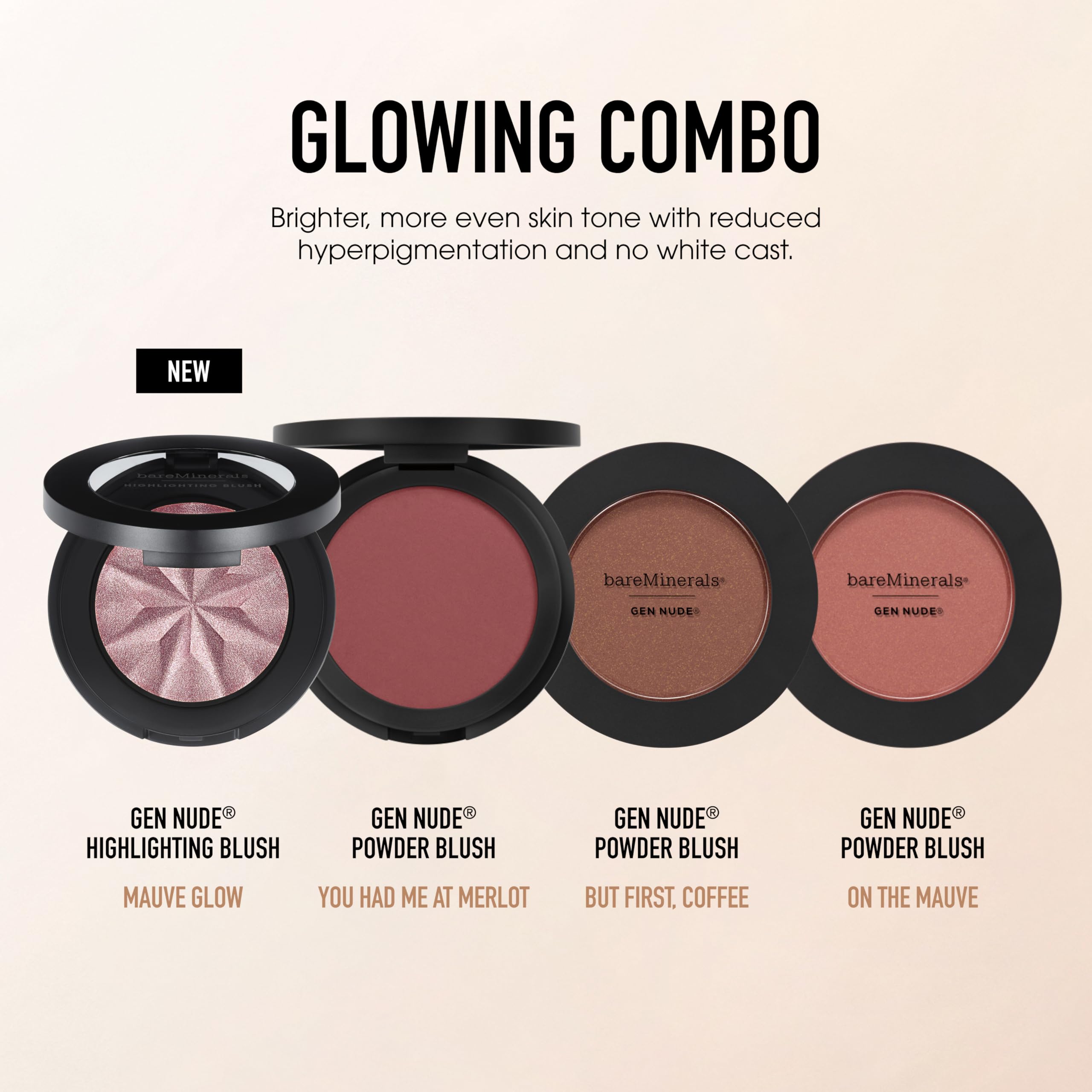 bareMinerals Gen Nude Powder Blush packaging image communicates clean ingredients