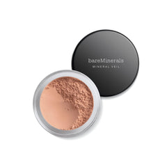 bareMinerals Mineral Veil tinted swatch shows sheer coverage for natural glow