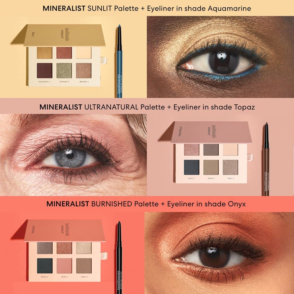 bareMinerals Mineralist Lasting Eyeliner Onyx Avocado Oil and Aloe Vera nourish during wear