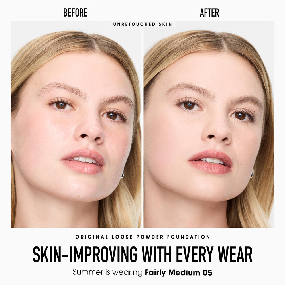 bareMinerals Original Get Started Kit travel brush close-up for fast, even application.