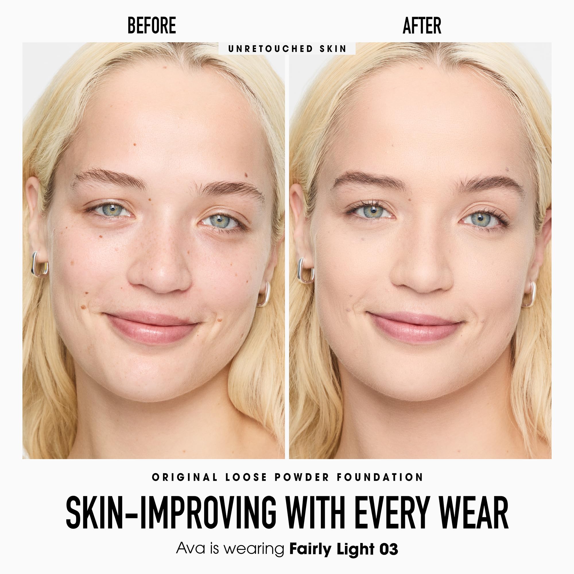 BareMinerals travel brush from the kit for fast, even foundation application