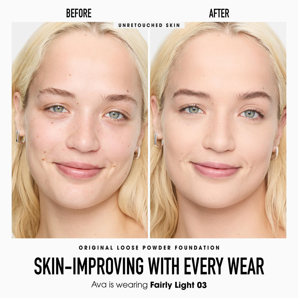 BareMinerals travel brush from the kit for fast, even foundation application
