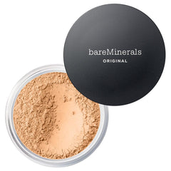 bareMinerals Original Loose Powder Compact Open shows easy application and natural glow.