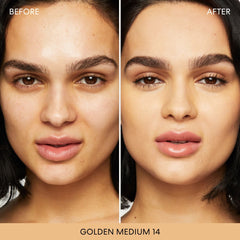 bareMinerals Original Loose Powder Foundation texture close-up shows fine minerals for a smooth finish.