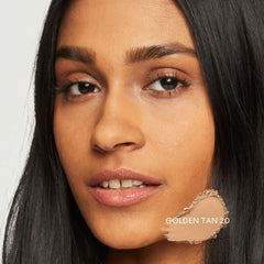 BareMinerals SPF 15 mineral foundation packaging highlighting vegan, talc-free formula