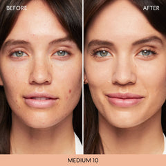 bareMinerals Original Loose Powder Foundation SPF 15 brush application demonstrates easy blending for natural coverage.
