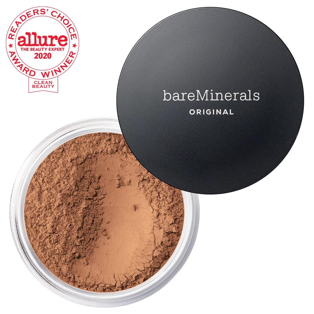 bareMinerals Original Loose Powder Foundation Tan 19 non-comedogenic base minimizes clogged pores