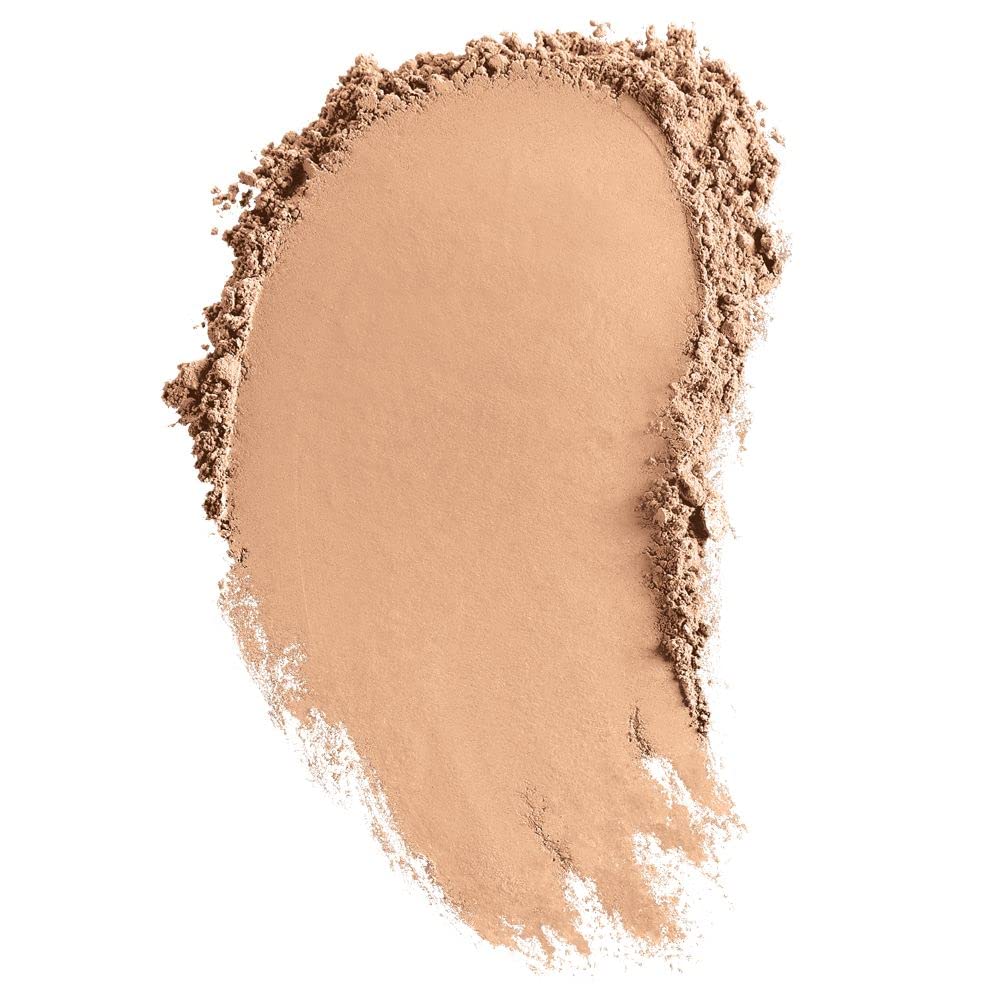 BareMinerals foundation swatch on skin shows seamless coverage.