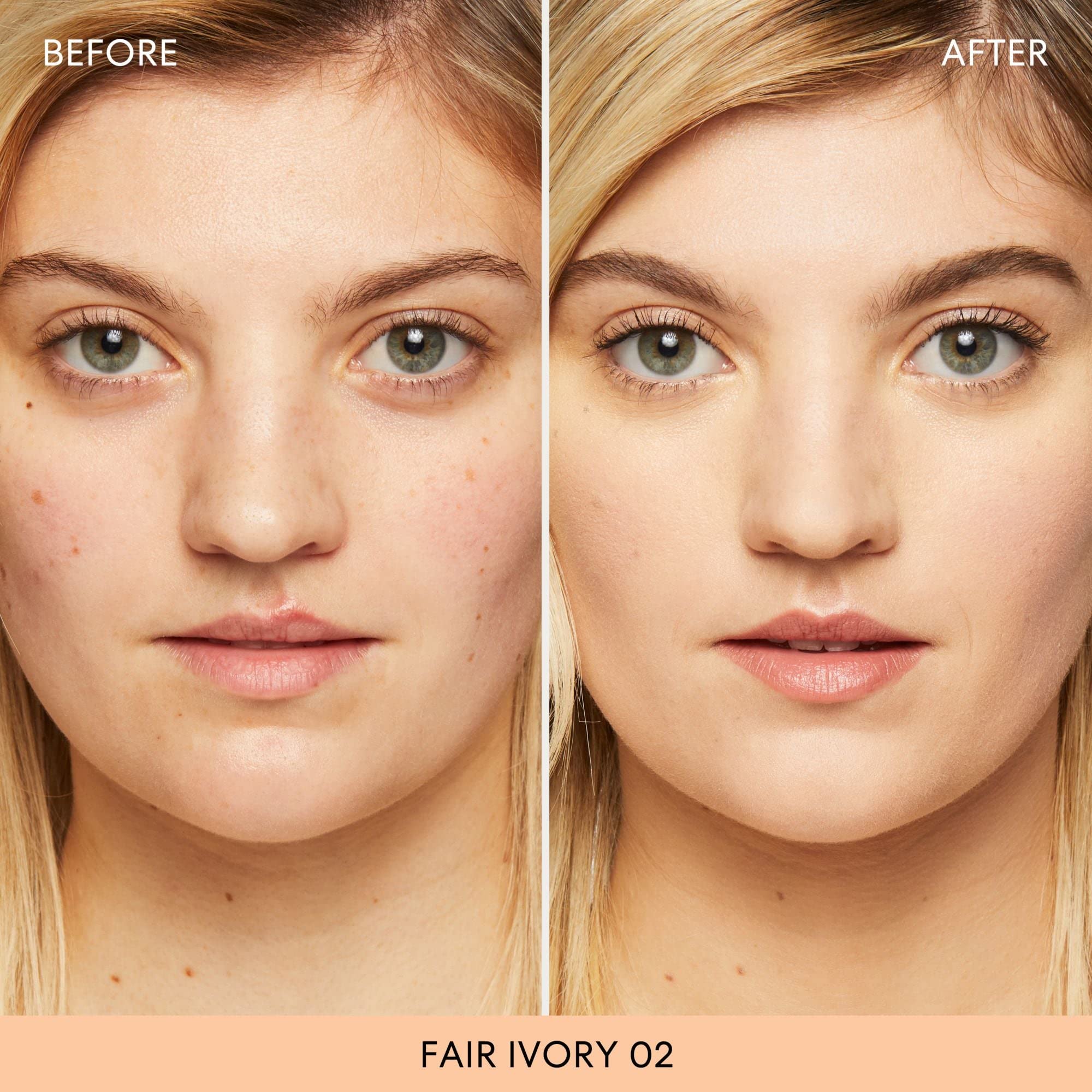 bareminerals original loose powder spread-on-skin highlights natural finish and even tone.