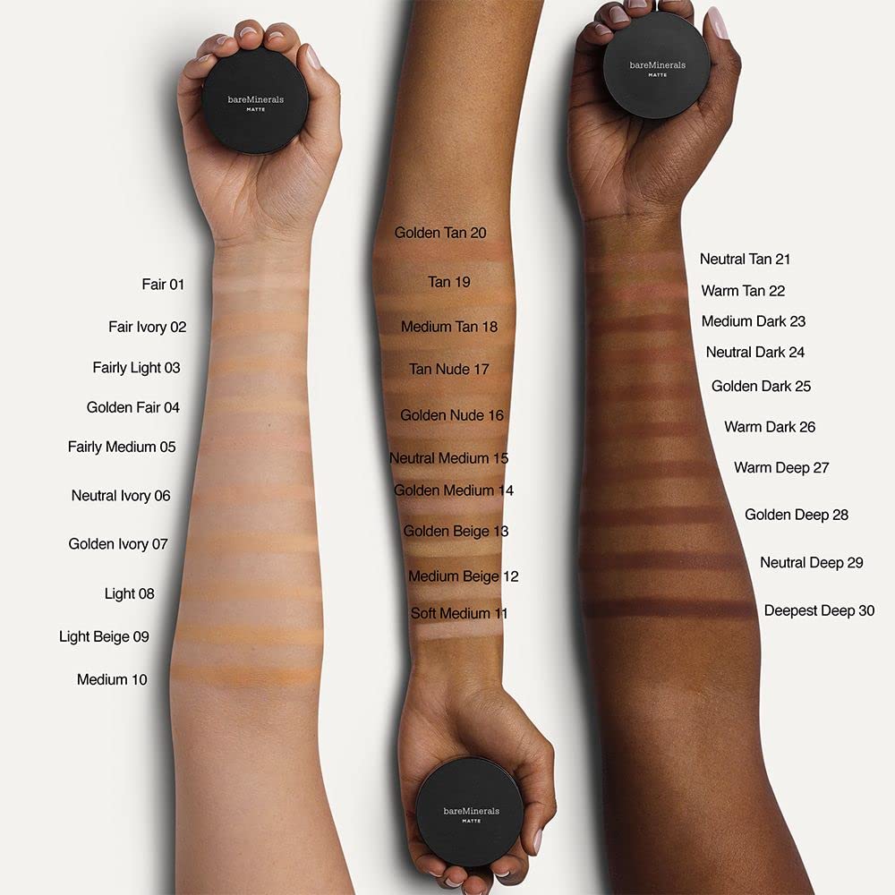 bareminerals Original Matte Foundation providing oil-control during bright daylight testing.