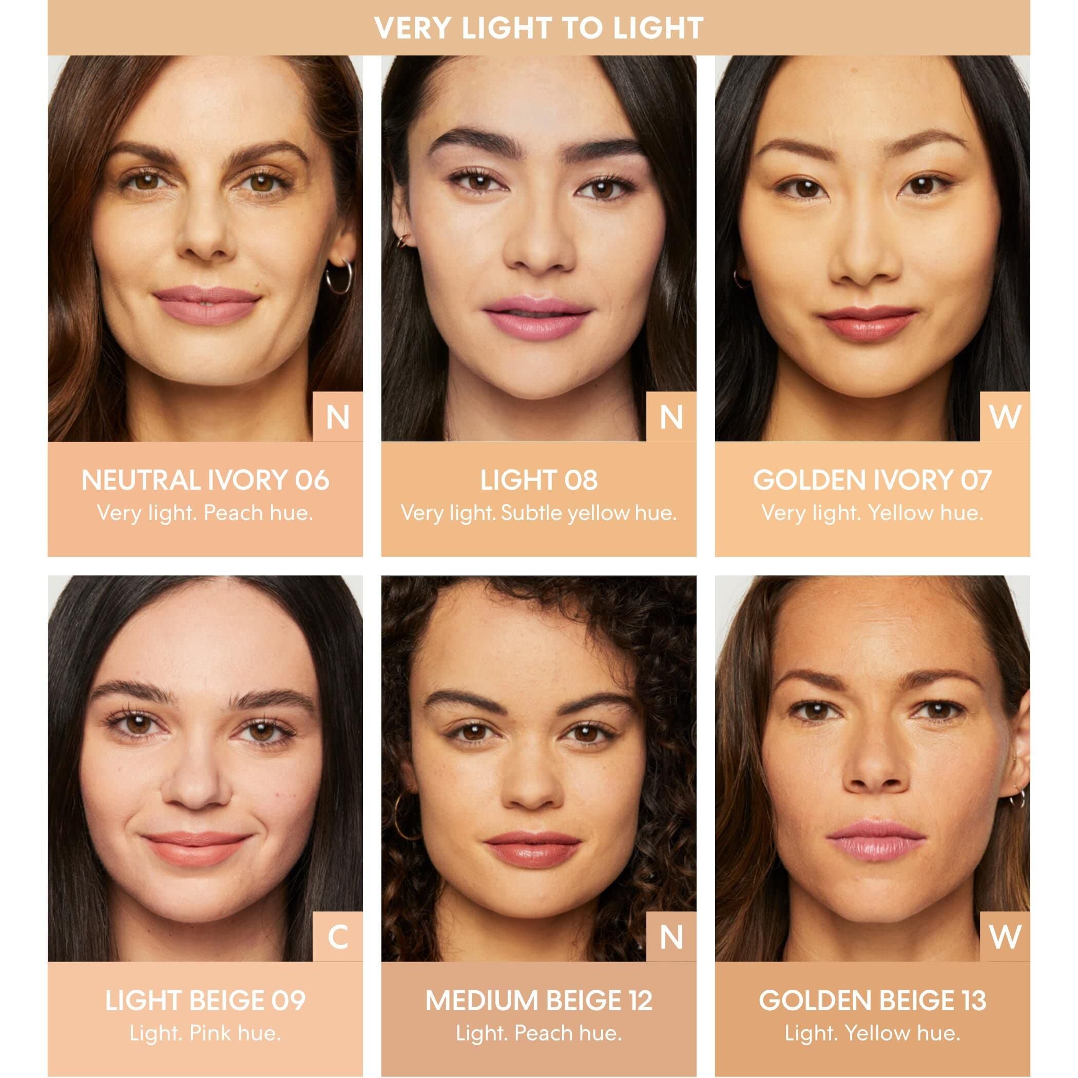 BareMinerals Original Matte Loose Foundation on skin shows visible, natural-looking coverage.
