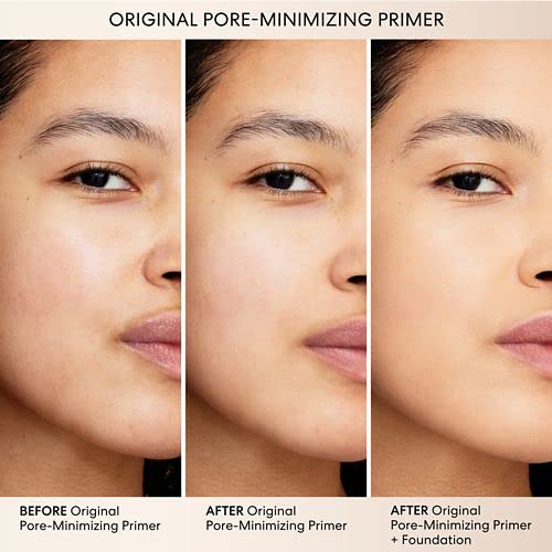 bareMinerals Original Pore-Minimizing Gel Primer application image preps skin for foundation