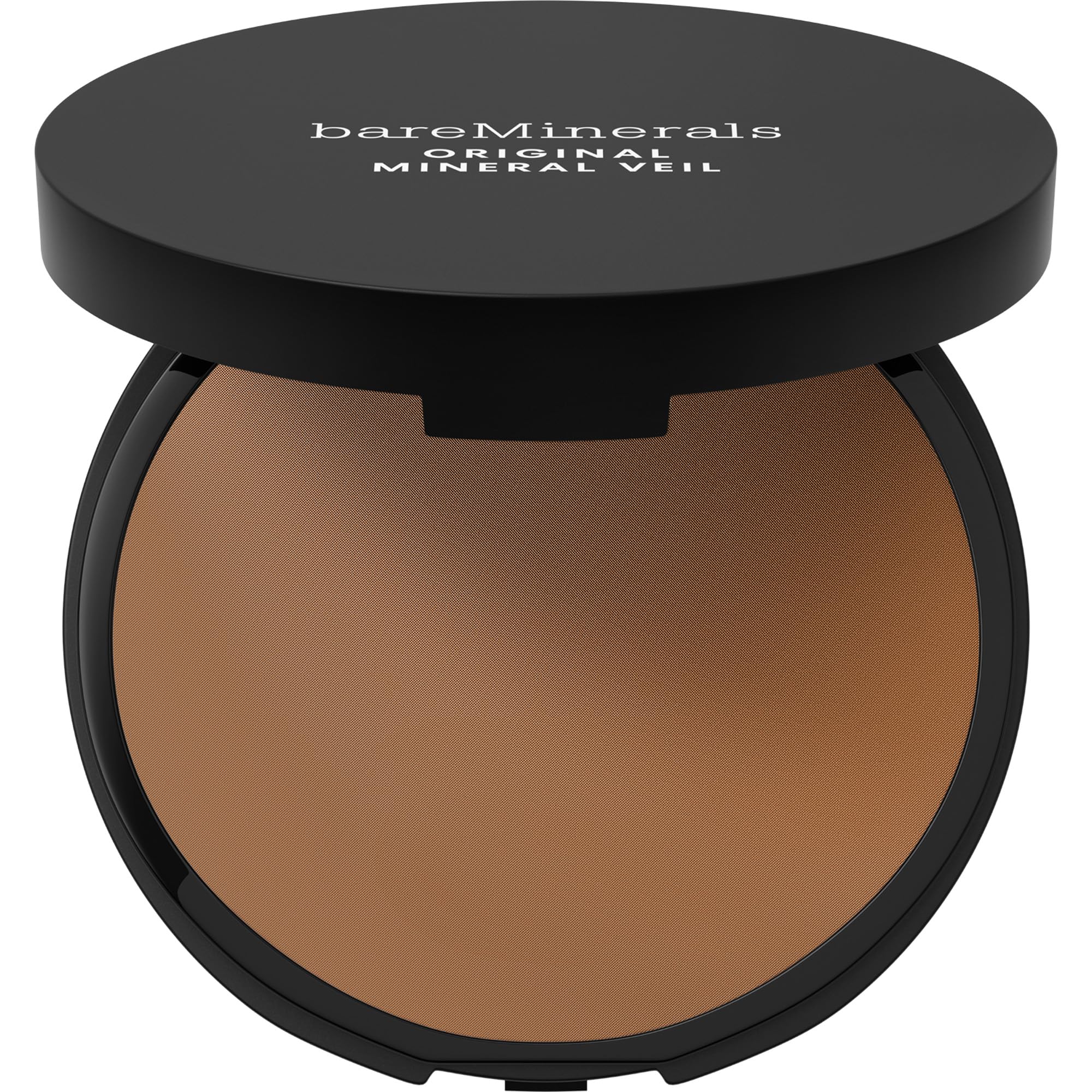 bareMinerals Original Pressed Mineral Veil Sheer Tan compact close-up for weightless setting.