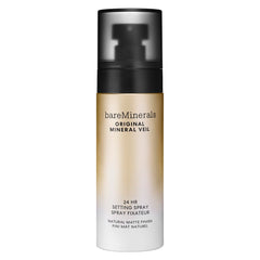 bareminerals original veil bottle closeup highlights alcohol-free setting spray for lasting makeup hold