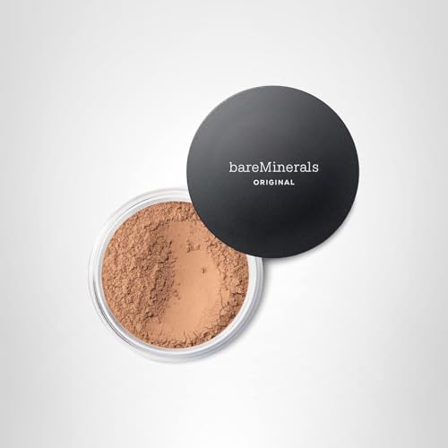 BareMinerals skin clarity over time concept image with powder on skin