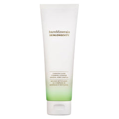bareMinerals Skinlongevity cleanser bottle for daily makeup and sunscreen removal