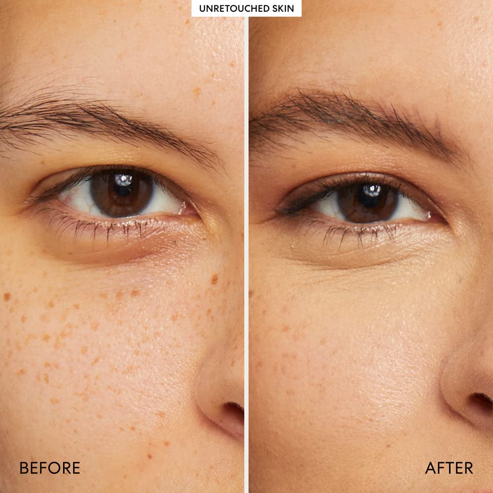 BareMinerals Well Rested being applied for brightening under-eye area.