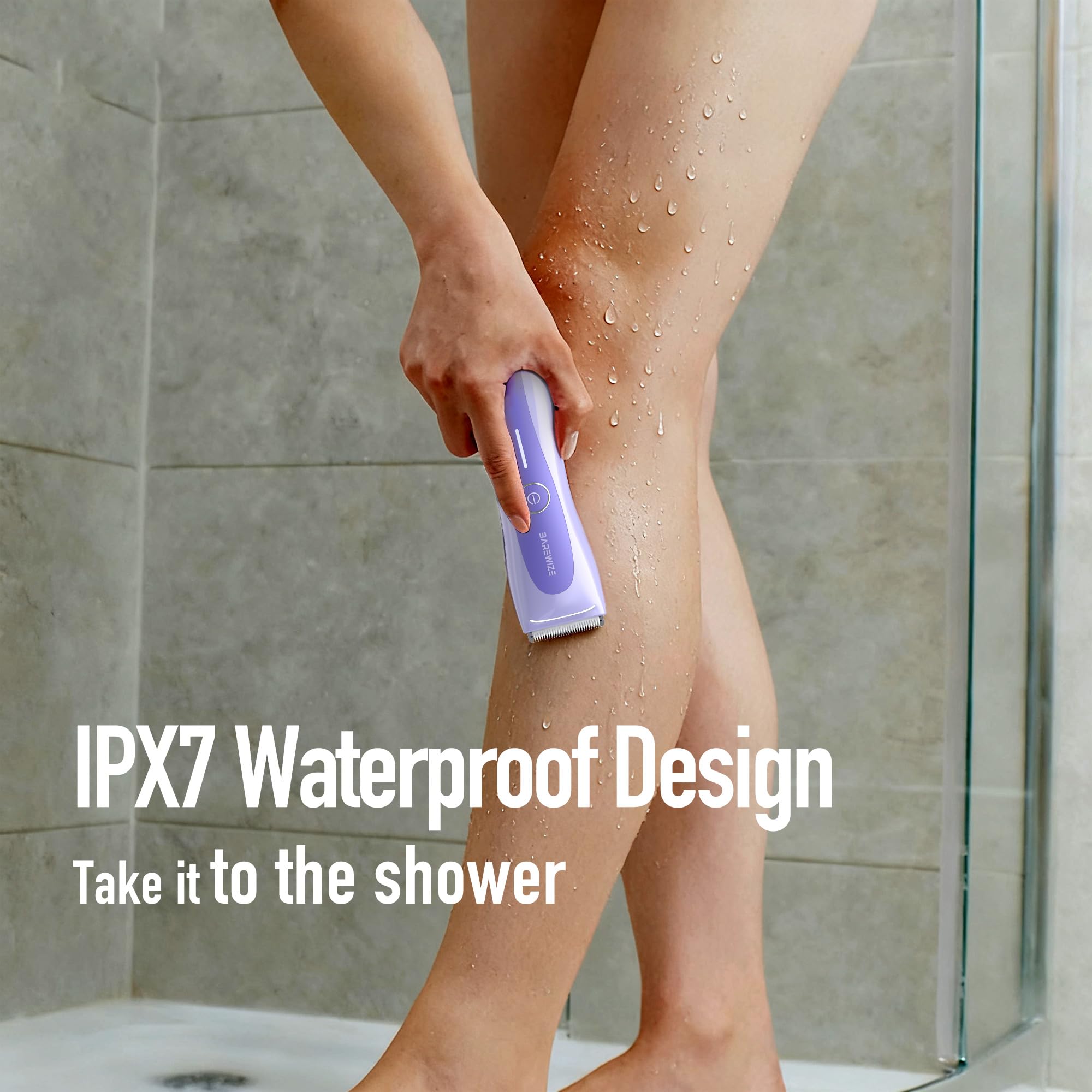 Replaceable ceramic blade stays cooler and sharper for comfortable grooming.
