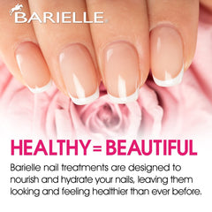 Barielle Nail Strengthener Cream on polished nails demonstrates polish compatibility