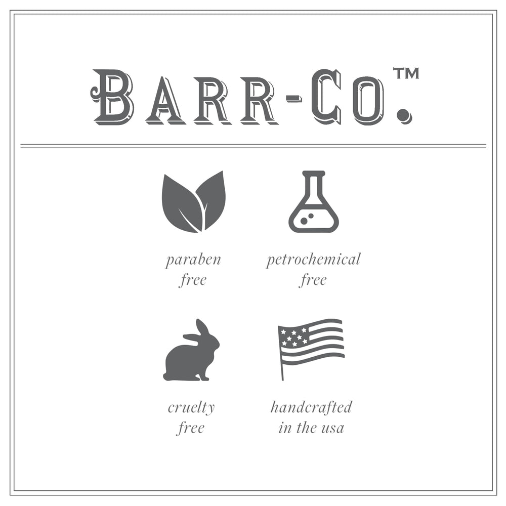 BARR-CO artisanal American crafting hand cream with natural botanicals.