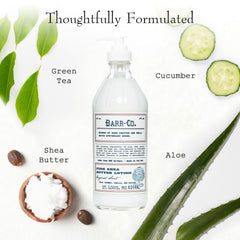 BARR-CO fragrance blend visual with oats, vanilla and vetiver notes