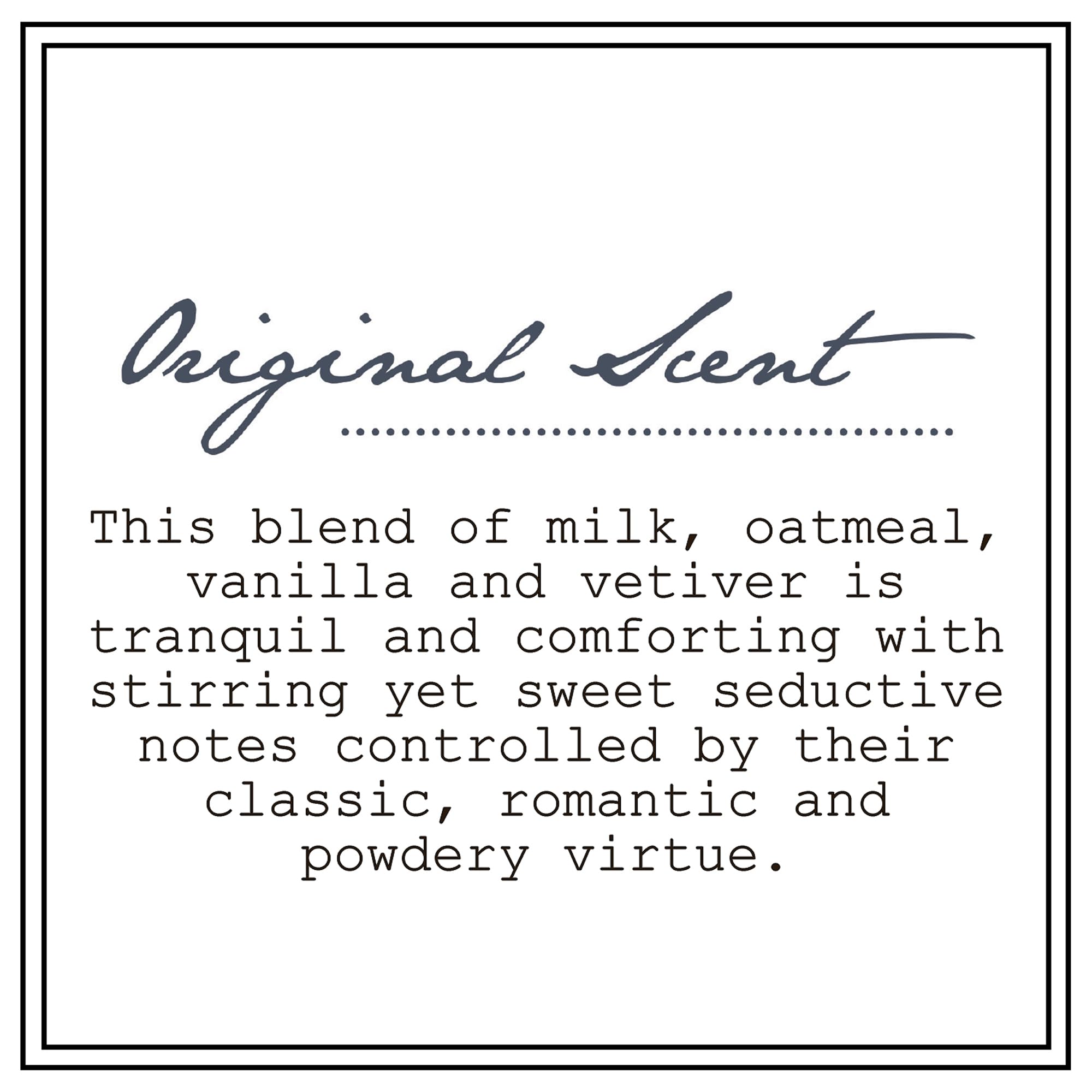 BARR-CO tranquil milky oat vanilla vetiver scent for soothing hands.