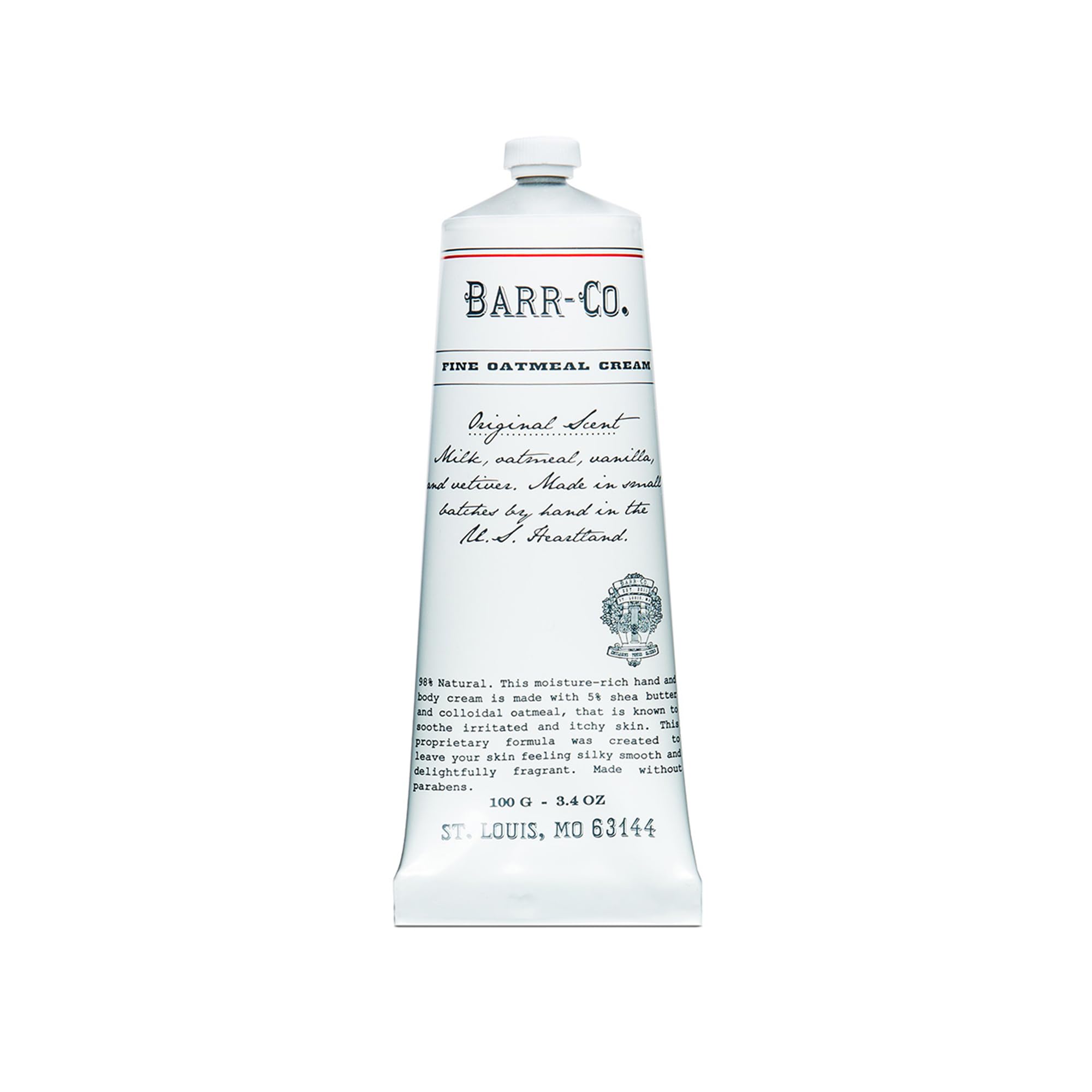 BARR-CO vegan plant-based hand cream for gentle, plant-derived care.