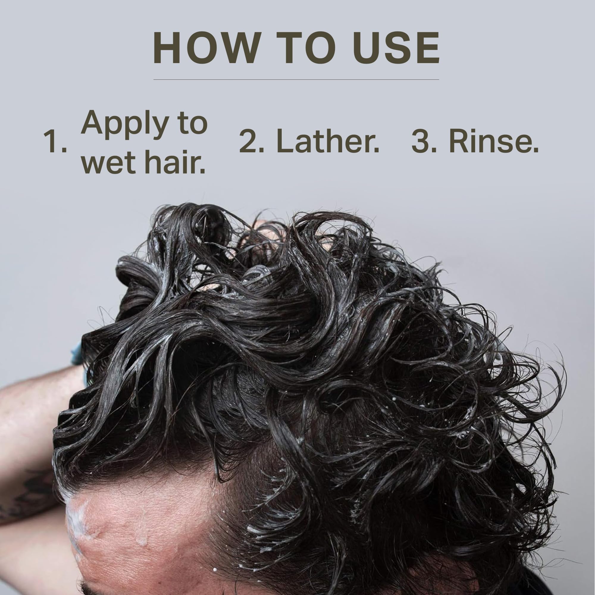 Barrel & Oak vitamin B5 and argan oil nourish hair formula.