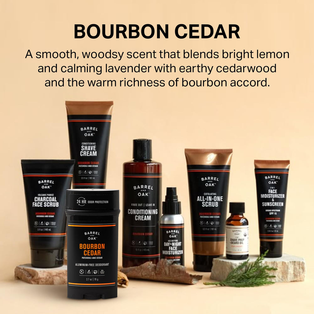 Barrel Oak patchouli cedar fragrance close-up highlights natural scent.