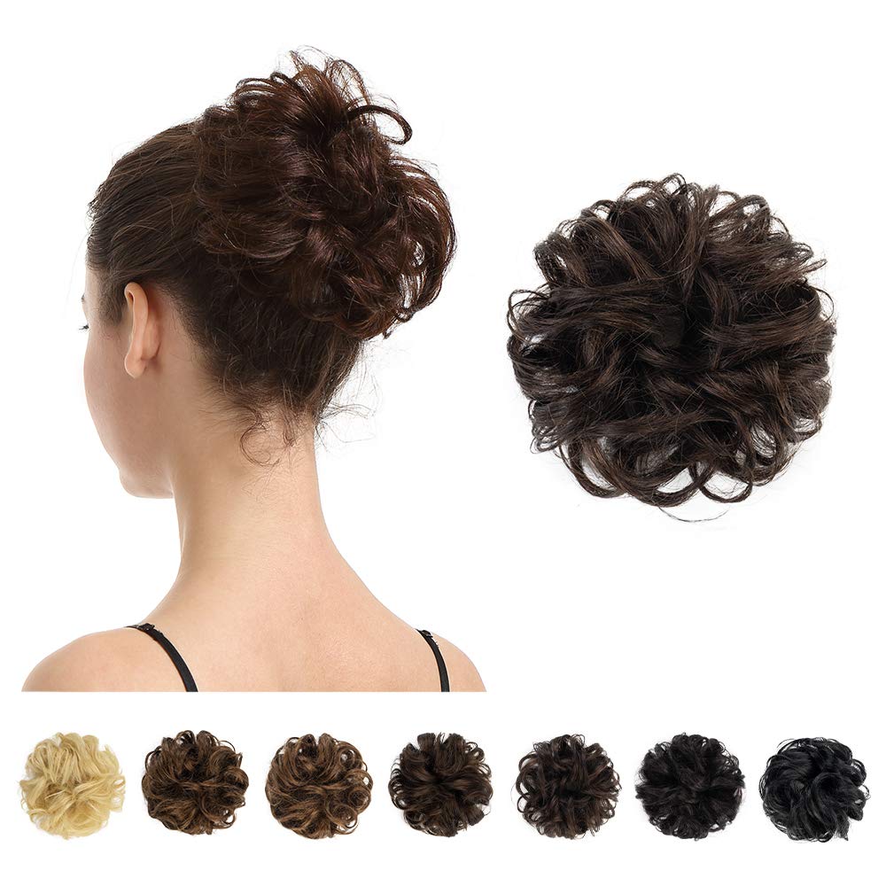 BARSDAR 100-percent-human-hair bun extension natural-look for seamless blending.