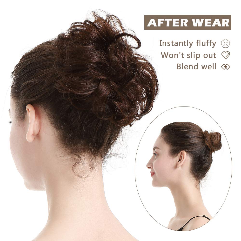 BARSDAR flexible size bun extension adjustable for different hair volumes.