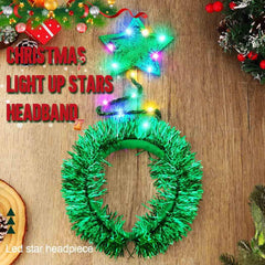 BARTOSI LED star headband on fast flashing creates high-energy party accents.