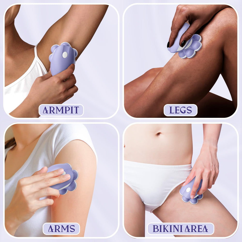 Bartrimber built-in light improves visibility during shaving.