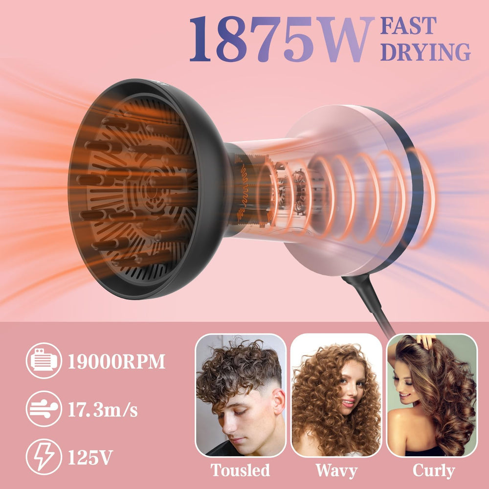 Bartrimber ionic diffuser demonstrates negative ion technology for frizz reduction.