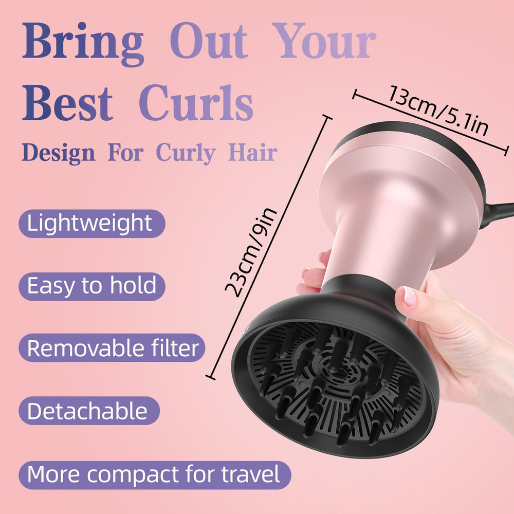 Bartrimber compact design shows travel-friendly dryer for on-the-go styling.