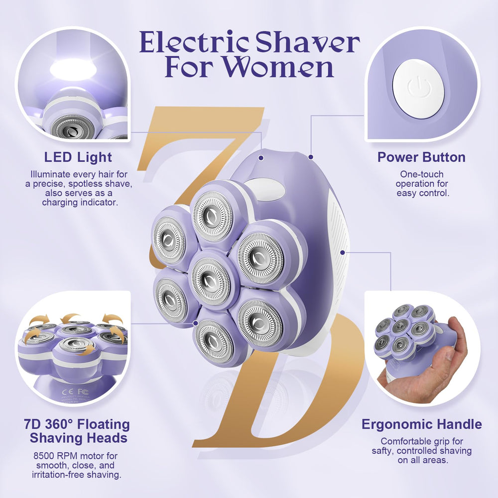 Bartrimber wet/dry IPX6 shaver supports versatile grooming.