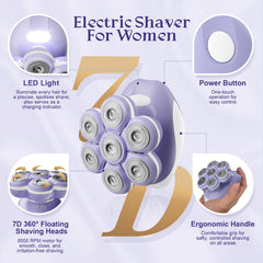 Bartrimber wet/dry IPX6 shaver supports versatile grooming.