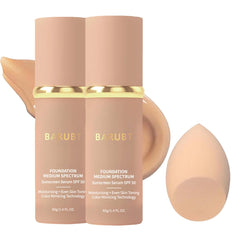 BARUBT 4-in-1 foundation SPF50 pump delivers quick, even coverage for daily wear.