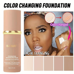 BARUBT skincare-infused foundation nourishes with hyaluronic acid while concealing.