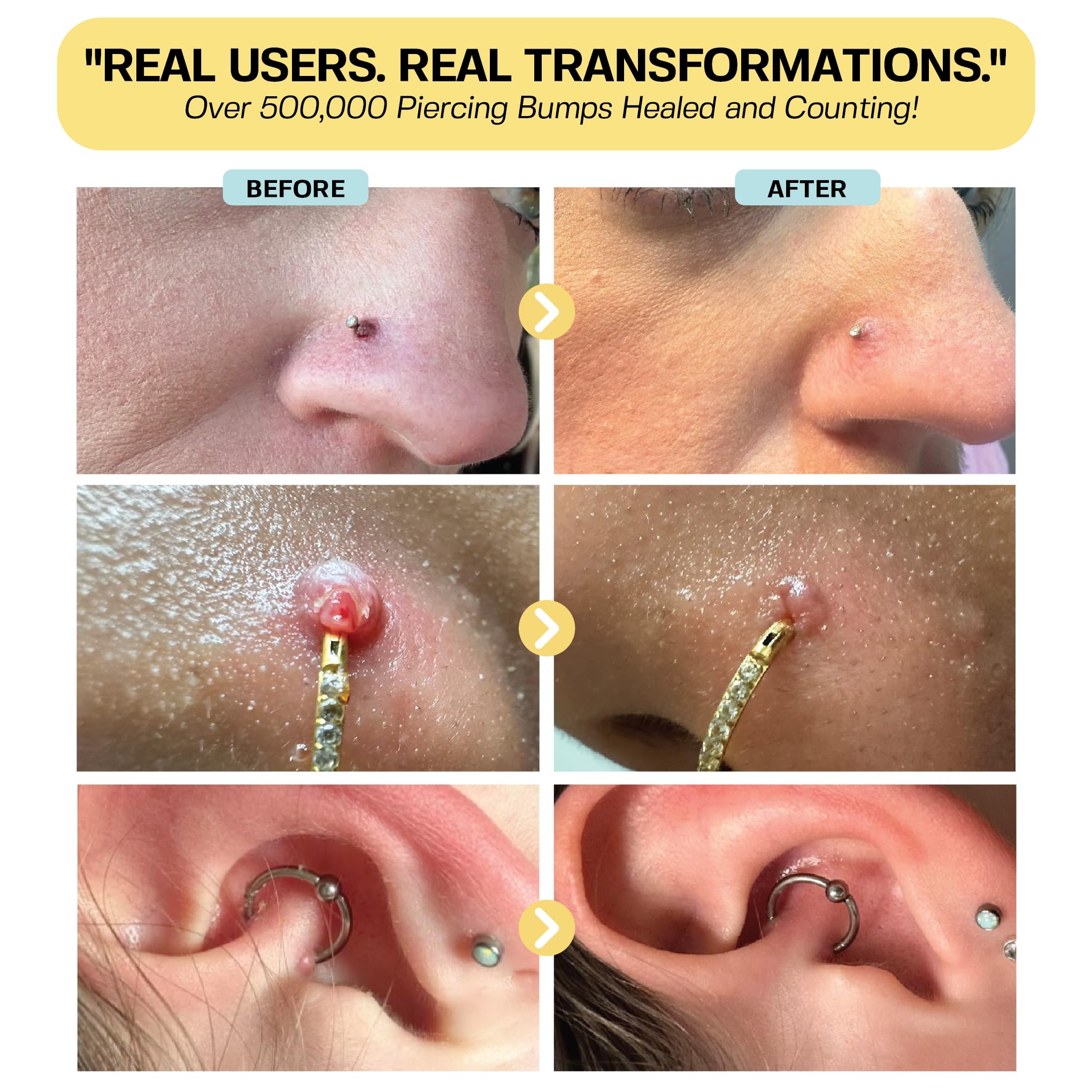 BASE LABORATORIES ear piercing aftercare oil application highlights gentle nourishment for new piercings
