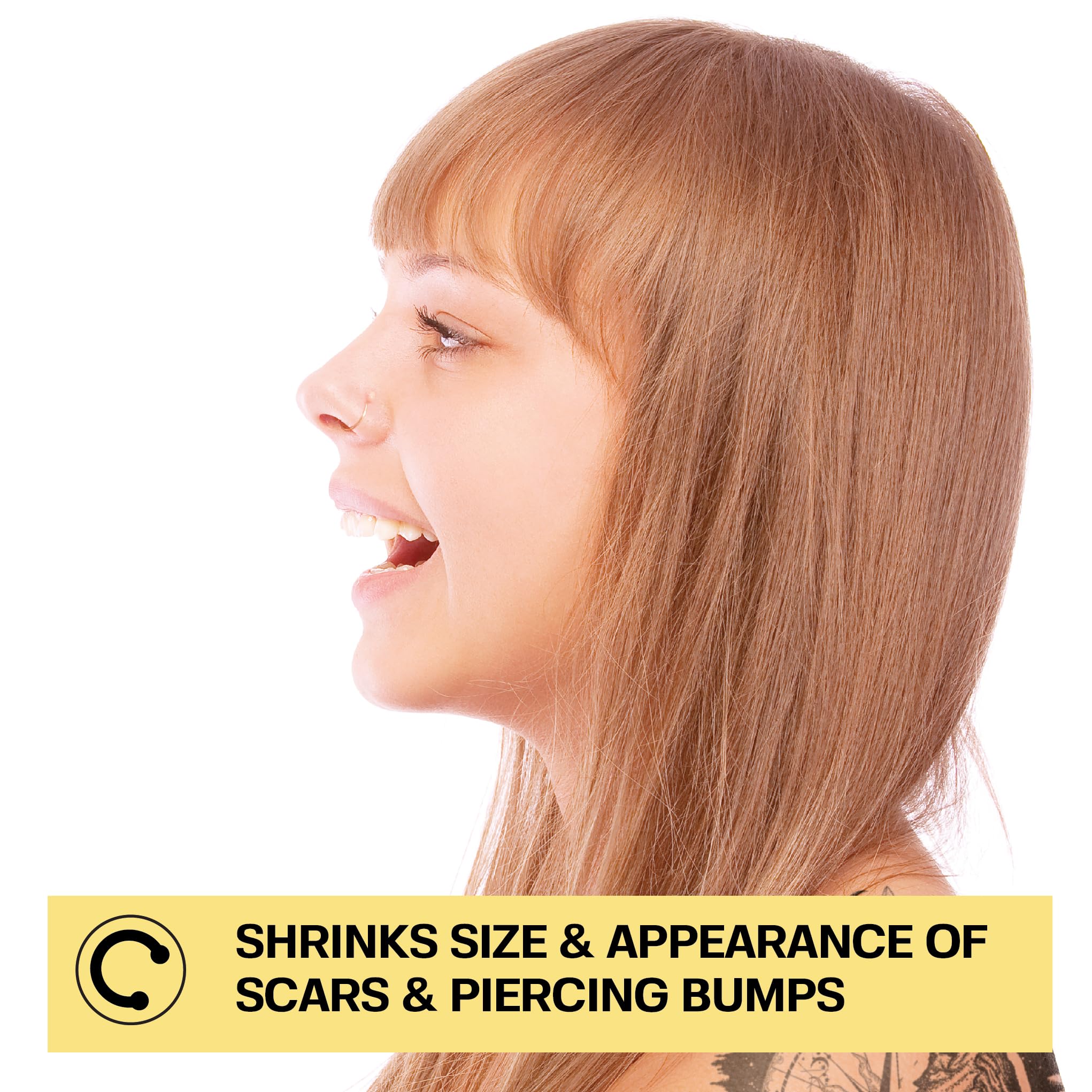 BASE LABORATORIES nose piercing bump application demonstrates simple daily use on bumps