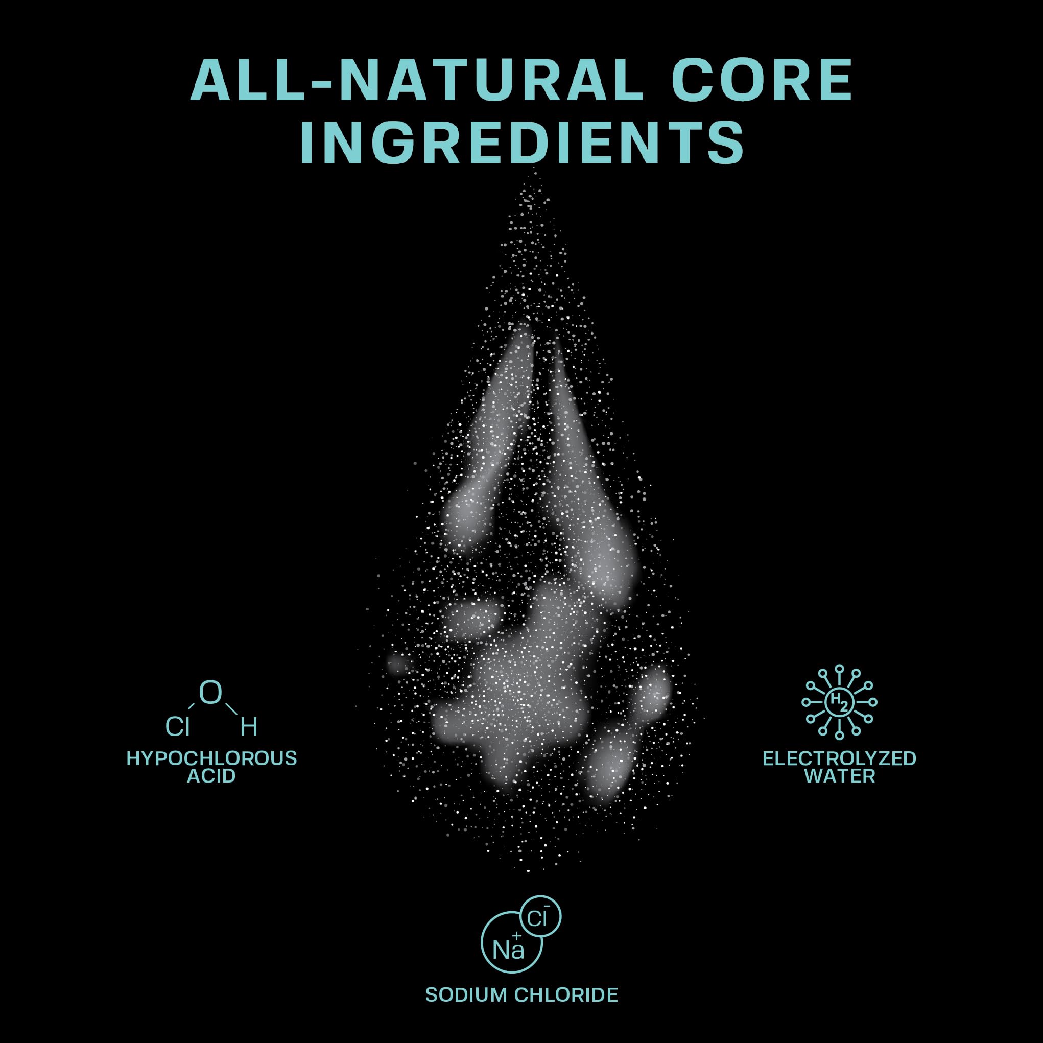 Base Laboratories HOCl spray 8oz mist application provides soothing relief for pierced ears and noses.